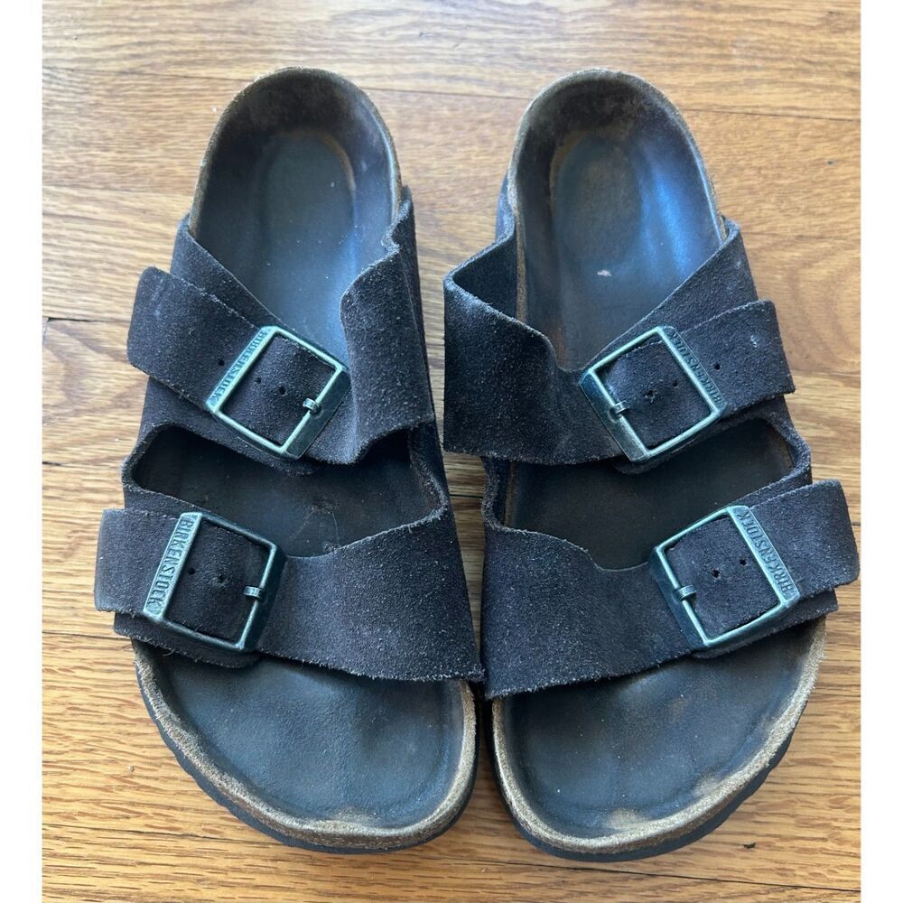 Black Arizona Birkenstock Black Sandals Shoes Women's 7.5/8 Men 5.5 6